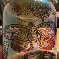 Glass Jar with Bamboo Lid image 1