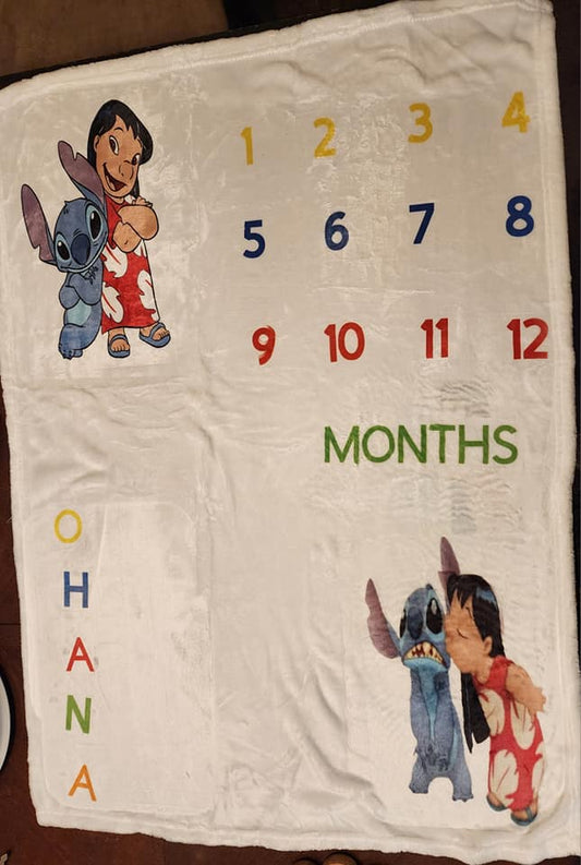 Custom Baby Milestone Blanket image 1