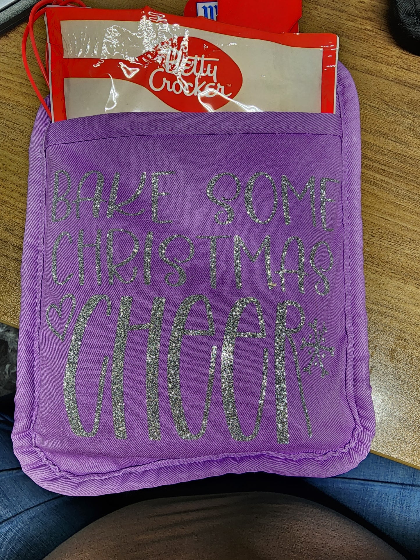 Pot holders with cookie mix